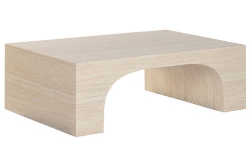 Mesa de Centro Estructura de Madera Travertino MB-221949