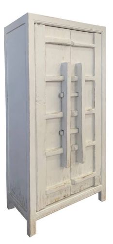 Armario de Madera de Olmo Blanco 2 Puertas MB-226324