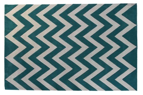 Alfombra de Salón Zigzag en Poliéster 160 cm TX-204773