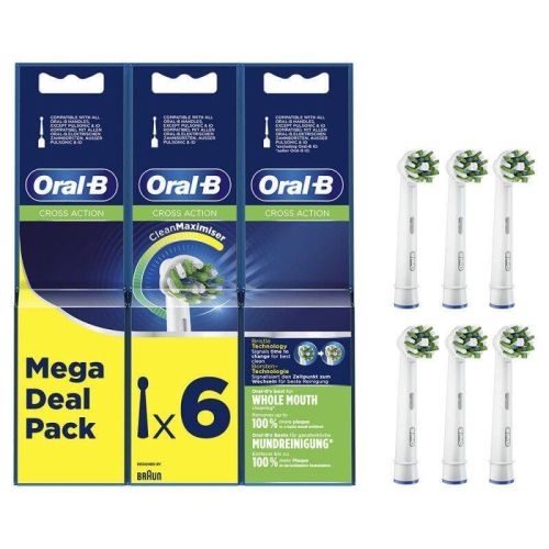 Recambio dental ORAL-B Eb 50-6 Cross Action Pack 6 Uds
