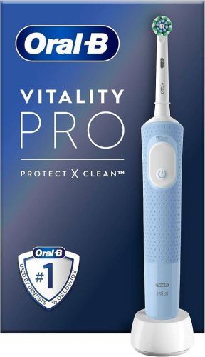Cepillo de Dientes ORAL B Vitality Pro Azul 1 Recambio Crossation BRAUN VITALITYPROAZUL