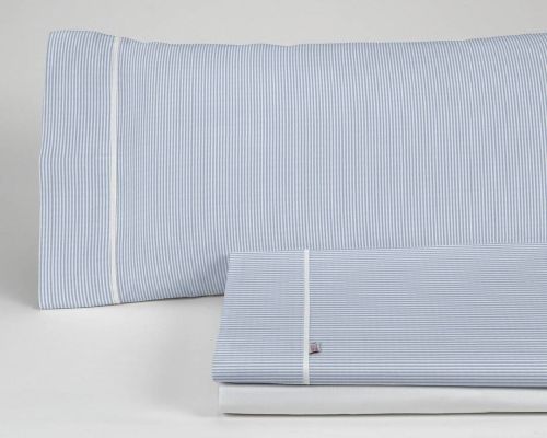 Juego de Sábanas 200 hilos Cama 200 GRETA Azul