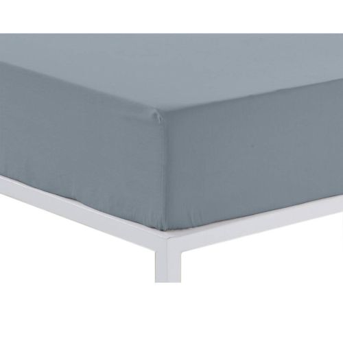 Sábana Bajera Ajustable Color Acero Cama de 150