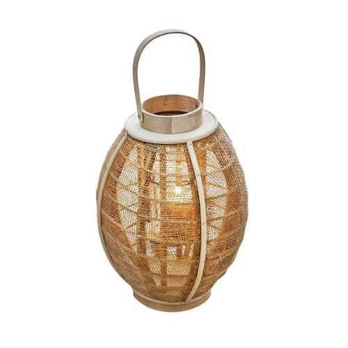Farol de Mimbre de 40 cm Natural 09-150