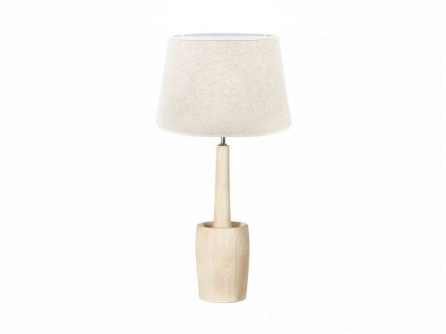 Lámpara de Sobremesa 70 cm con Base de Madera Natural APOLO 50-143