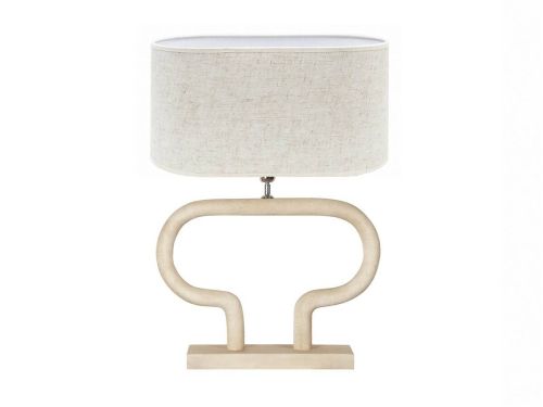 Lámpara de Sobremesa 40 cm con Base de Madera Natural DEMETER 50-147