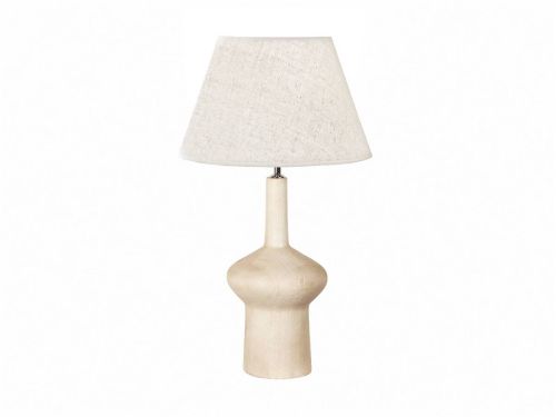 Lámpara de Sobremesa 60 cm con Base de Madera Natural HERA 50-139