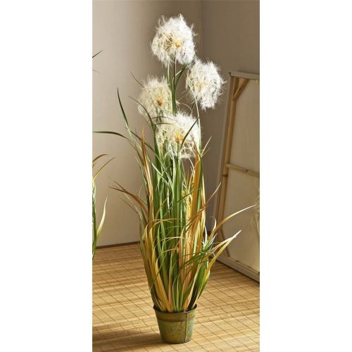 Planta Decorativa Artificial Diente de León 120 cm Verde y Natural 04-230