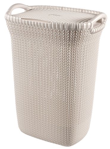 Cesto de Ropa KNIT con Capacidad 57L en Blanco