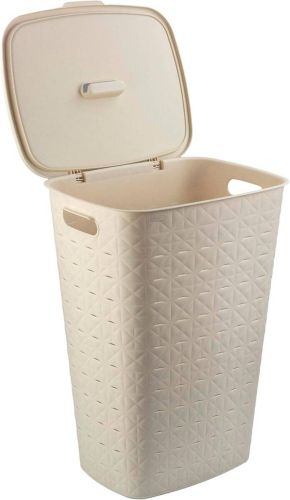 Cesto de Ropa 56L en color Blanco Tiza SOFTEX