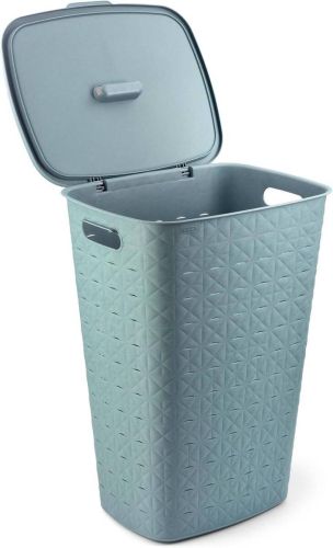 Cesto de Ropa 56L en color Azul Bruma SOFTEX