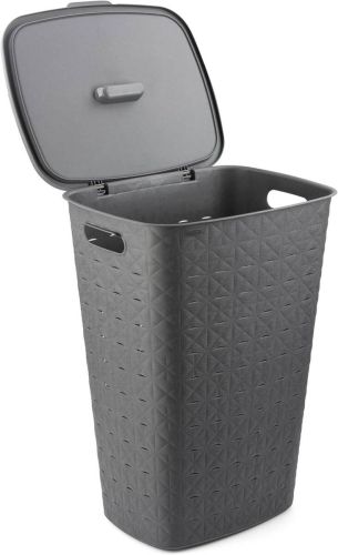 Cesto de Ropa 56L en color Gris Oscuro SOFTEX