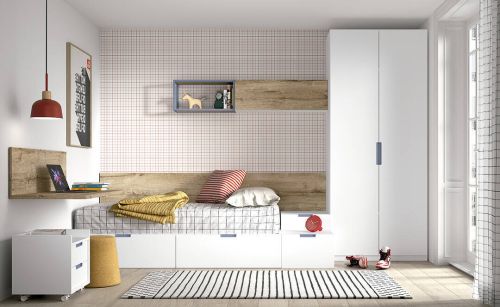 Dormitorio Juvenil con Cama y Armario WHYNOT 11