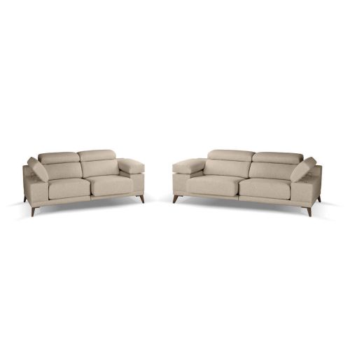 Conjunto Sofás 3+2 Plazas con Asientos Deslizantes Y Respaldo Reclinable NIZA