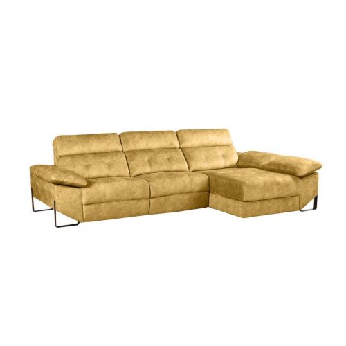 Chaiselongue Derecha 312 cm Relax Eléctrico con Arcón Tapizado en Poliéster XENA