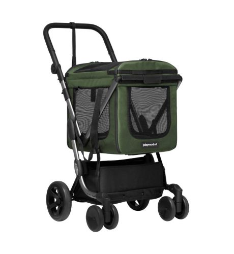 Carro de Mascotas Plegable Aluminio 56 cm Olive WE GO PETS 26960D4