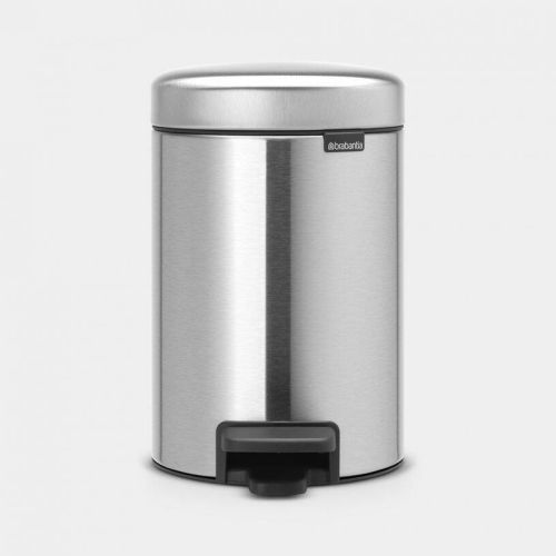 Cubo de Basura 3L Newlcon Matt Steel Fingerprint Proof BRABANTIA 112164