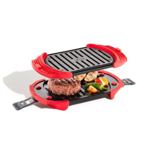Grill para Microondas Color Rojo 3-4 Personas LEKUE 881800
