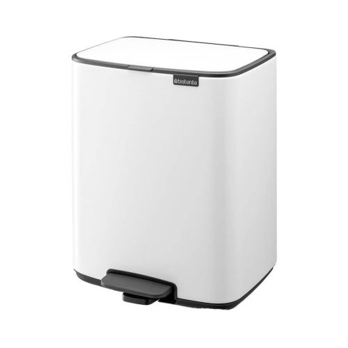 Cubo de Basura con Pedal 12L Blanco Brabantia BO 236907