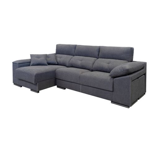 Sofá Chaise longue Izquierda con Cabezal Reclinable y Asientos Deslizantes NOEMI