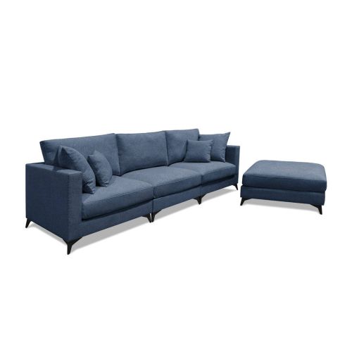 Sofá Chaise Longue Reversible Tapizado en Tela ZEHILA