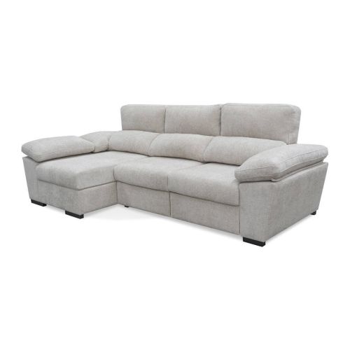Sofá Chaise Longue con Arcón y Asientos Deslizantes Izquierda ELAN