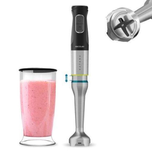 Batidora de Mano con Vaso Katana 15 Jar G. 1500 W21 d Velocidades y Turbo 3969 CECOTEC