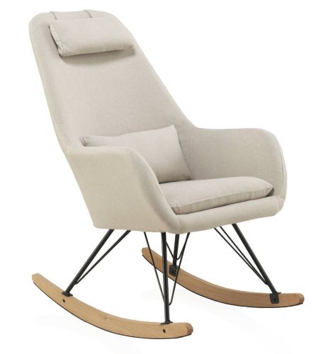 Sillón Balancín Beige de Estilo Nórdico GABAR