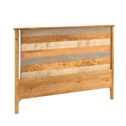 Cabezal de Madera Maciza de Mango 165 cm Gris GABAR 10712
