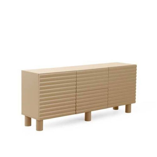 Aparador de Salón 2 Puertas y 2 Cajones en MDF Beige GABAR 11524
