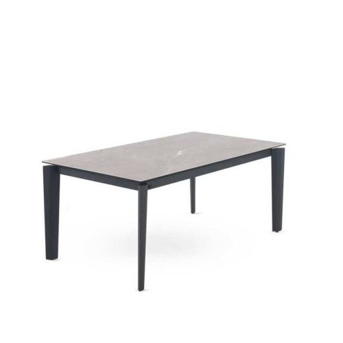 Mesa de Comedor Extensible Cerámica Fior di Bosco Negra GABAR 11605