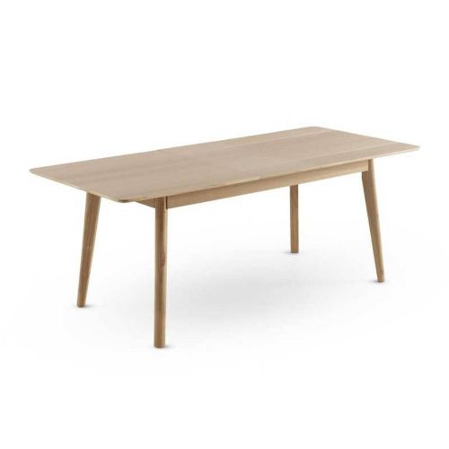 Mesa de Comedor Extensible con Patas de Hevea y Roble GABAR 11435