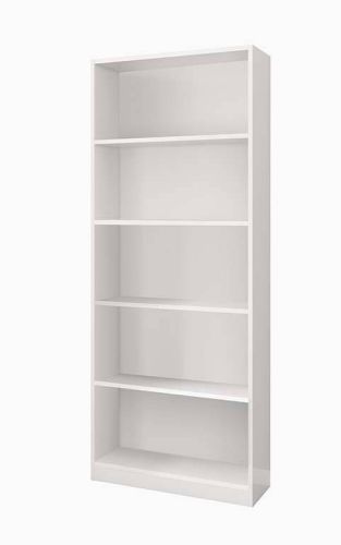 Estantería blanca Artik de melamina con 5 baldas 005626A