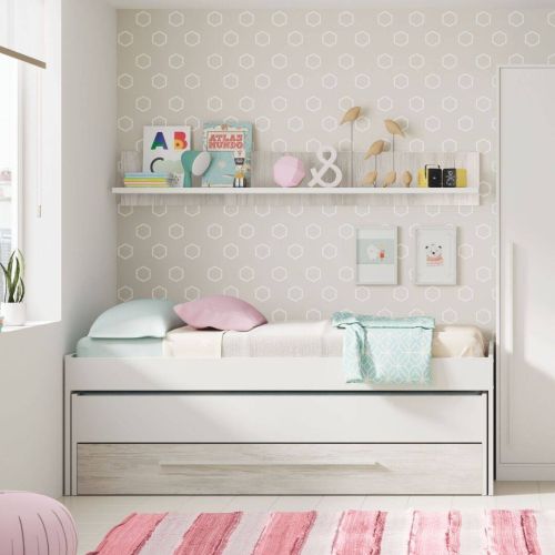 Conjunto ELLIOT de Cama doble con un cajón y un estante de colgar 0K7438A