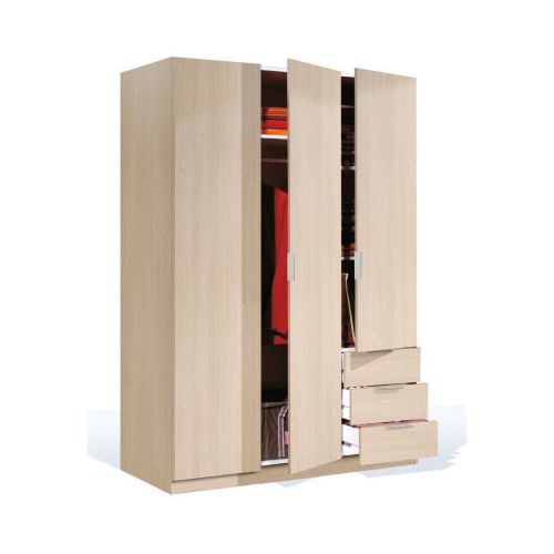 Armario de 3 Puertas con 3 Cajones LCX323R
