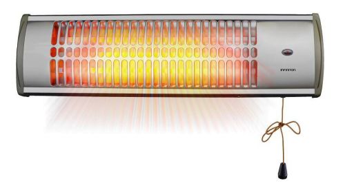 Estufa Cuarzo Horizontal de Pared 600W/1200W Inox INFINITON 92259 HQP-W33
