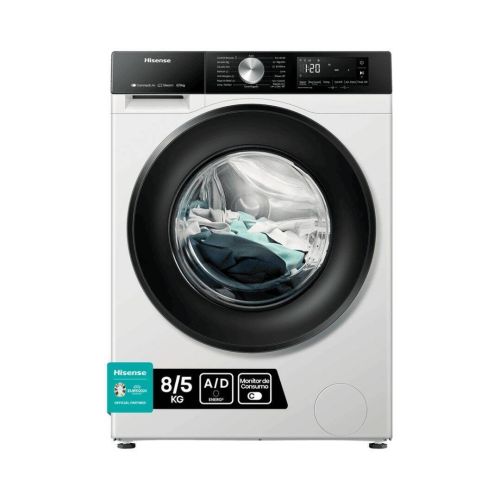 Lavasecadora 8 kg/5 kg 1400 Rpm Clase A Color Blanco HISENSE WD3S8043BW3
