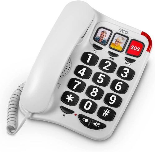 Teléfono SPC Teclas Grandes Confort Numbers 2 Blanco 3295B