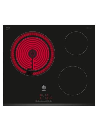 Placa Vitrocerámica Balay 3 Fuegos Bisel 28cm 3EB715LR
