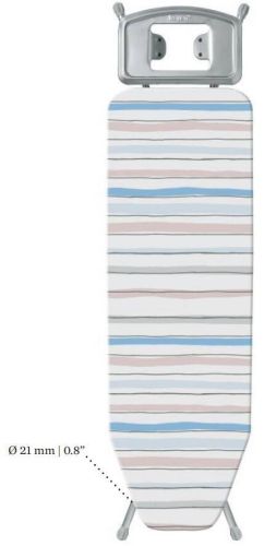 Mesa Plancha RAYEN 120x38 Basic Blanca A Rayas Tonos Pasteles 6237R