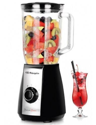 Batidora de Vaso Orbegozo 600W 1.5L Cristal BV6575