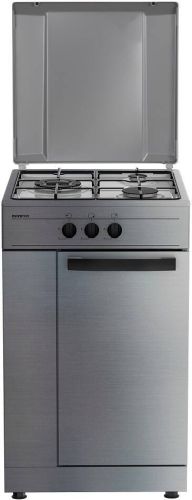 Cocina Gas INFINITON 3 Fuegos Inox Wok CC3AC