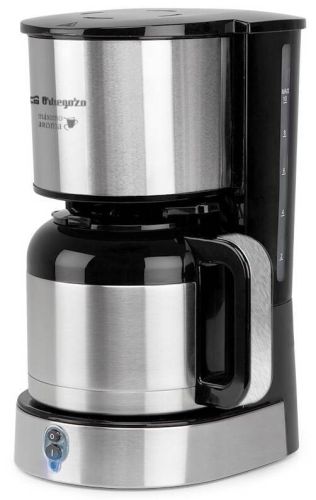 Cafetera goteo Orbegozo 12 tazas acero inoxidable apagado automático CG5020