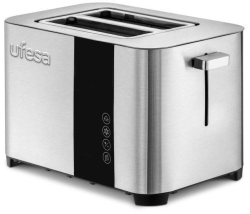 Tostador UFESA 2 Ranuras Cortas Digital Acero Inoxidable 850 W DUODELUX