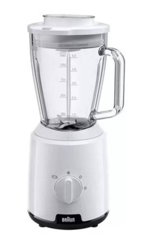 Batidora BRAUN 600W, 1.25L, Cristal, JB1050WH