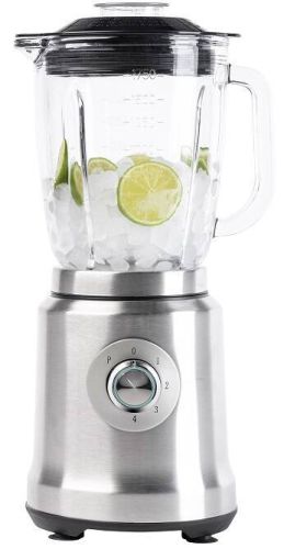 Batidora Jata 1200W, Cristal 1.75L, 6 Cuchillas Inox JEBT1241