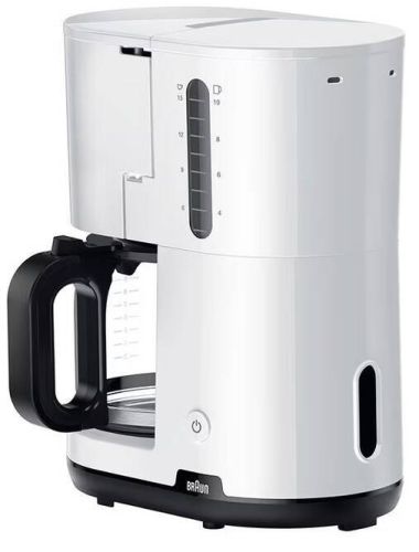 Cafetera Goteo Braun 10 Tazas Blanca 1000W Antigoteo KF1100WH