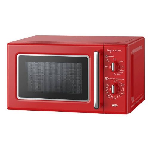 Microondas INFINITON 20L 700W Grill Vintage Rojo MWRE20