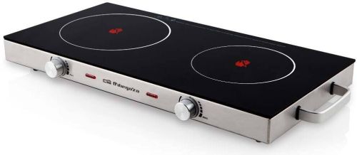 Placa Vitrocerámica Doble Orbegozo 2800W Inox PCE6000