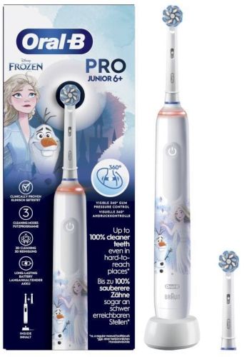 Cepillo Eléctrico Braun Oral-B Pro 6 Junior Frozen + Recambios 8006540774724